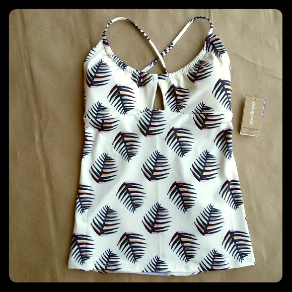Patagonia Other - NWT Patagonia Glassy Dawn Palms Tankini Rutabaga S